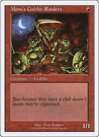 Mons's Goblin Raiders - Starter 2000 (S00) #32 - Common Magic: The Gathering Trading Card