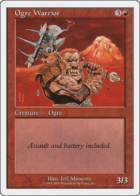 Ogre Warrior - Starter 2000 Magic: The Gathering trading card