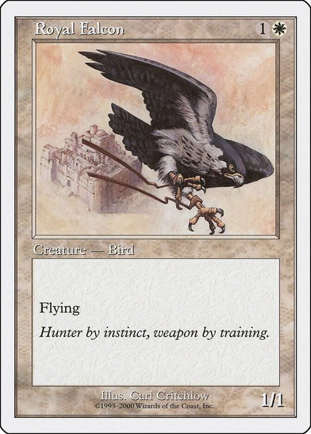 Royal Falcon trading card from Starter 2000 Royal Falcon - Starter 2000 Magic: The Gathering trading card