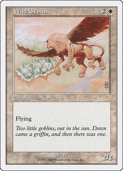 Wild Griffin trading card from Starter 2000 Wild Griffin - Starter 2000 Magic: The Gathering trading card