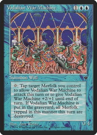 Vodalian War Machine - Fallen Empires (FEM) #32 - Rare Magic: The Gathering Trading Card