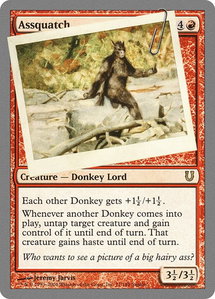 Assquatch - Unhinged (UNH) #71 - Rare Magic: The Gathering Trading Card