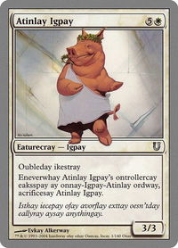 Atinlay Igpay - Unhinged (UNH) #1 - Uncommon Magic: The Gathering Trading Card