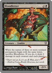Bloodletter - Unhinged (UNH) #50 - Common Magic: The Gathering Trading Card