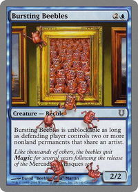 Bursting Beebles - Unhinged (UNH) #28 - Common Magic: The Gathering Trading Card