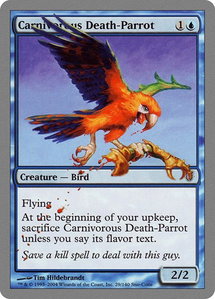 Carnivorous Death-Parrot - Unhinged (UNH) #29 - Common Magic: The Gathering Trading Card