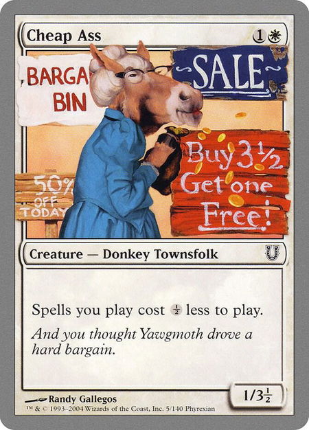 Cheap Ass - Unhinged Magic: The Gathering trading card