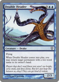 Double Header - Unhinged (UNH) #31 - Common Magic: The Gathering Trading Card