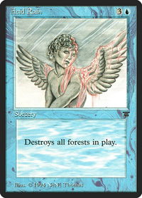 Acid Rain - Legends (LEG) #44 - Rare Magic: The Gathering Trading Card