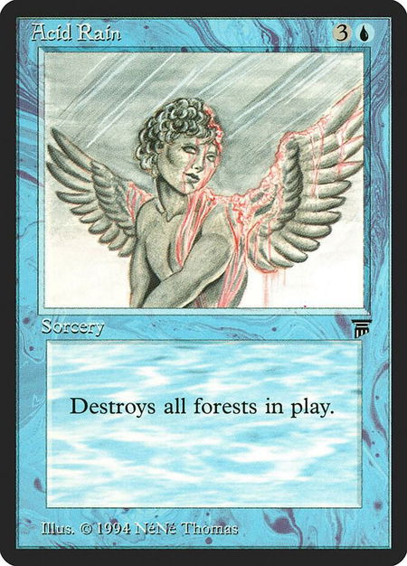 Acid Rain - Legends Magic: The Gathering trading card