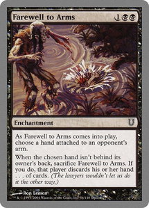 Farewell to Arms - Unhinged (UNH) #56 - Common Magic: The Gathering Trading Card