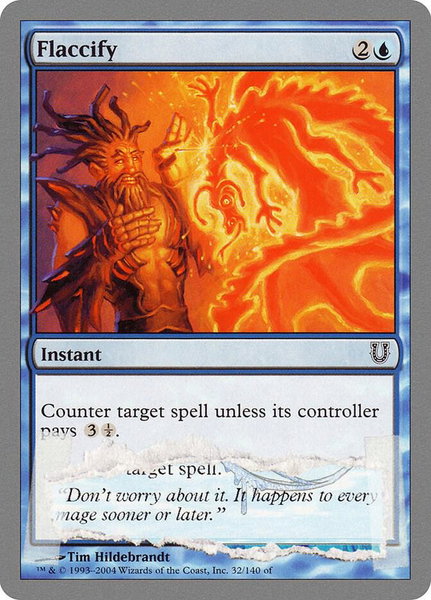 Flaccify - Unhinged Magic: The Gathering trading card