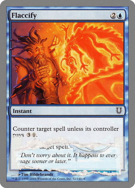 Flaccify - Unhinged Magic: The Gathering trading card