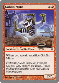 Goblin Mime - Unhinged (UNH) #78 - Common Magic: The Gathering Trading Card