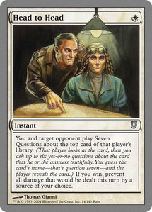 Head to Head - Unhinged (UNH) #14 - Uncommon Magic: The Gathering Trading Card