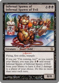 Infernal Spawn of Infernal Spawn of Evil - Unhinged (UNH) #57 - Rare Magic: The Gathering Trading Card