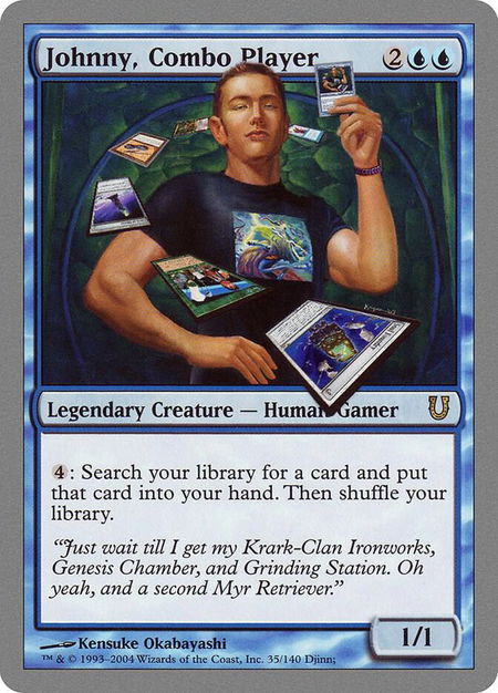 Johnny, Combo Player - Unhinged Magic: The Gathering trading card