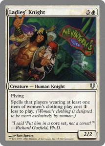 Ladies' Knight - Unhinged (UNH) #15 - Uncommon Magic: The Gathering Trading Card