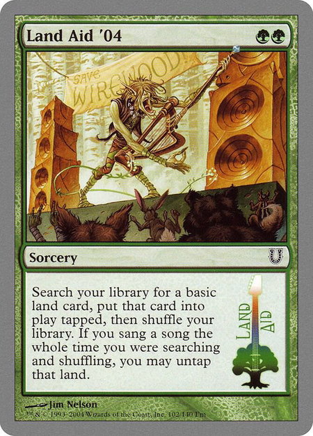 Land Aid '04 - Unhinged Magic: The Gathering trading card