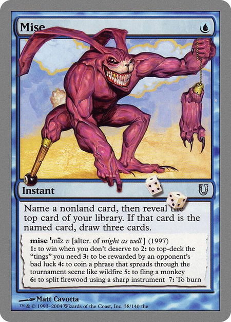 Mise - Unhinged Magic: The Gathering trading card