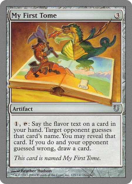 My First Tome - Unhinged Magic: The Gathering trading card