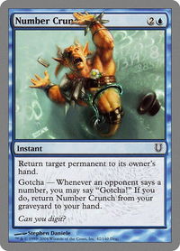 Number Crunch - Unhinged (UNH) #42 - Common Magic: The Gathering Trading Card