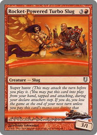 Rocket-Powered Turbo Slug - Unhinged (UNH) #87 - Uncommon Magic: The Gathering Trading Card