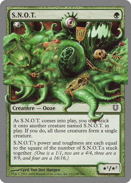S.N.O.T. trading card from Unhinged S.N.O.T. - Unhinged Magic: The Gathering trading card