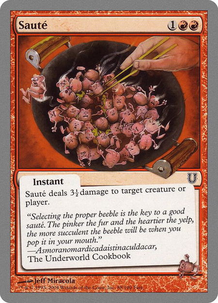 Saute - Unhinged Magic: The Gathering trading card
