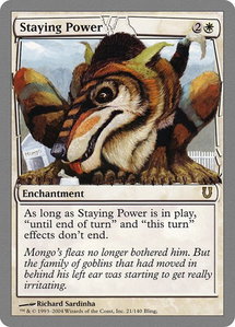 Staying Power - Unhinged (UNH) #21 - Rare Magic: The Gathering Trading Card