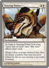 Staying Power - Unhinged (UNH) #21 - Rare Magic: The Gathering Trading Card
