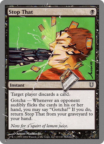Stop That - Unhinged Magic: The Gathering trading card