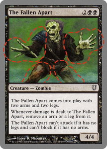 The Fallen Apart - Unhinged (UNH) #55 - Common Magic: The Gathering Trading Card