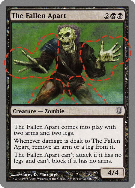The Fallen Apart - Unhinged Magic: The Gathering trading card