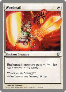 Wordmail - Unhinged (UNH) #22 - Common Magic: The Gathering Trading Card