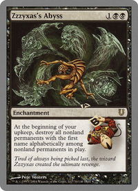Zzzyxas's Abyss - Unhinged (UNH) #70 - Rare Magic: The Gathering Trading Card