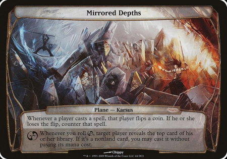 Mirrored Depths (Gateway Promo) - Oversize Cards Magic: The Gathering trading card