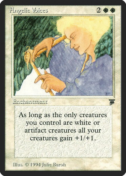 Angelic Voices - Legends Magic: The Gathering trading card