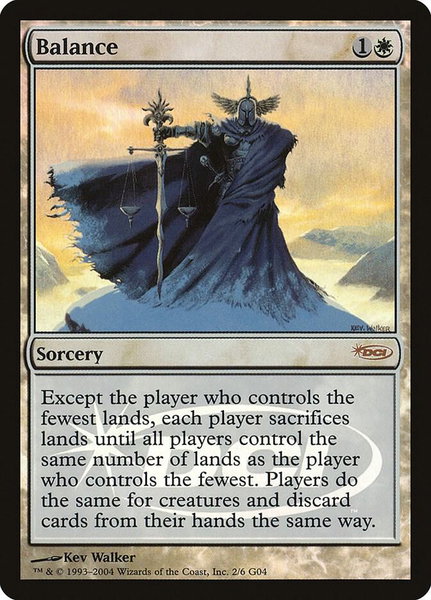 Balance - Judge Promos Magic: The Gathering trading card