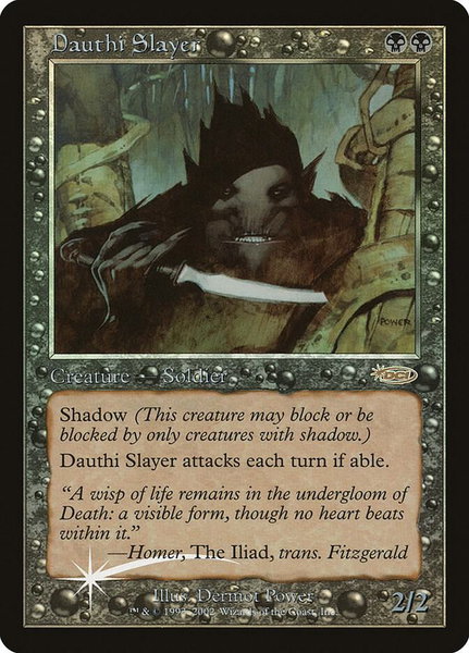 Dauthi Slayer trading card from Arena Promos Dauthi Slayer - Arena Promos Magic: The Gathering trading card