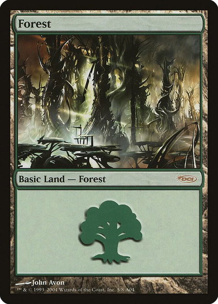Forest (2004) trading card from Arena Promos Forest (2004) - Arena Promos Magic: The Gathering trading card