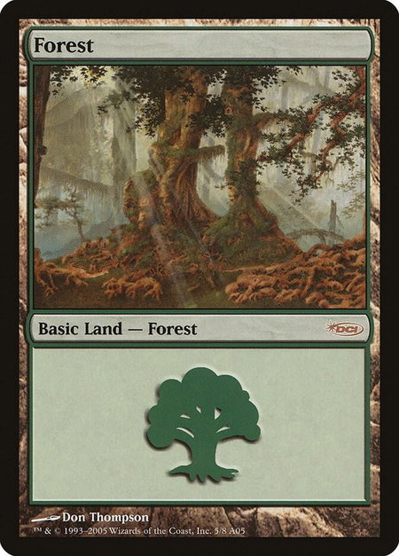 Forest (2005) - Arena Promos Magic: The Gathering trading card