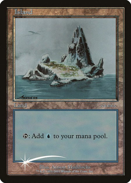 Island (2001) - Arena Promos Magic: The Gathering trading card