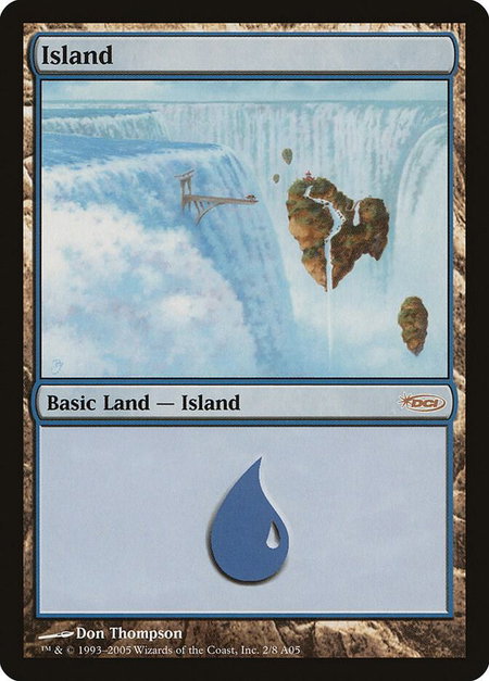 Island (2005) trading card from Arena Promos Island (2005) - Arena Promos Magic: The Gathering trading card