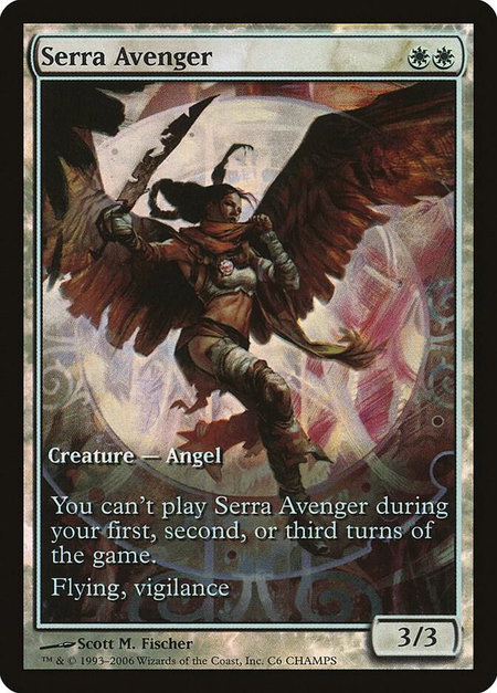 Serra Avenger trading card from Champs Promos Serra Avenger - Champs Promos Magic: The Gathering trading card