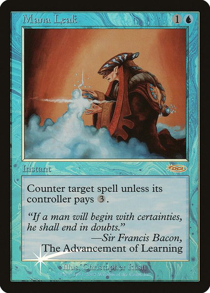 Mana Leak - Arena Promos Magic: The Gathering trading card
