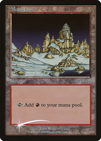 Mountain (2001) - Arena Promos Magic: The Gathering trading card