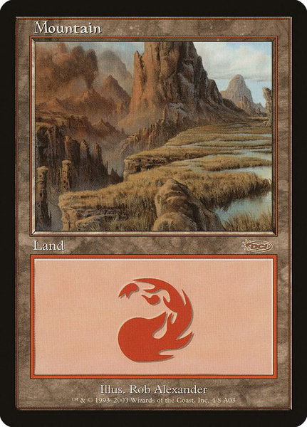 Mountain (2003) - Arena Promos Magic: The Gathering trading card
