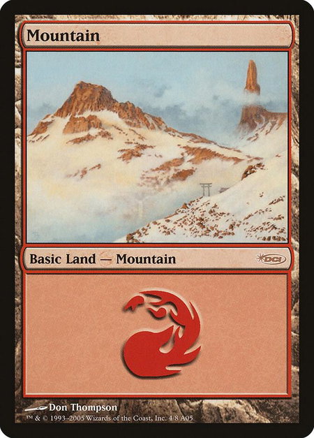 Mountain (2005) - Arena Promos Magic: The Gathering trading card