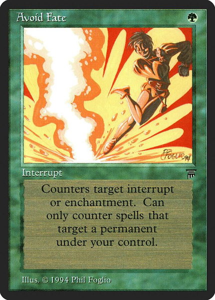 Avoid Fate - Legends Magic: The Gathering trading card